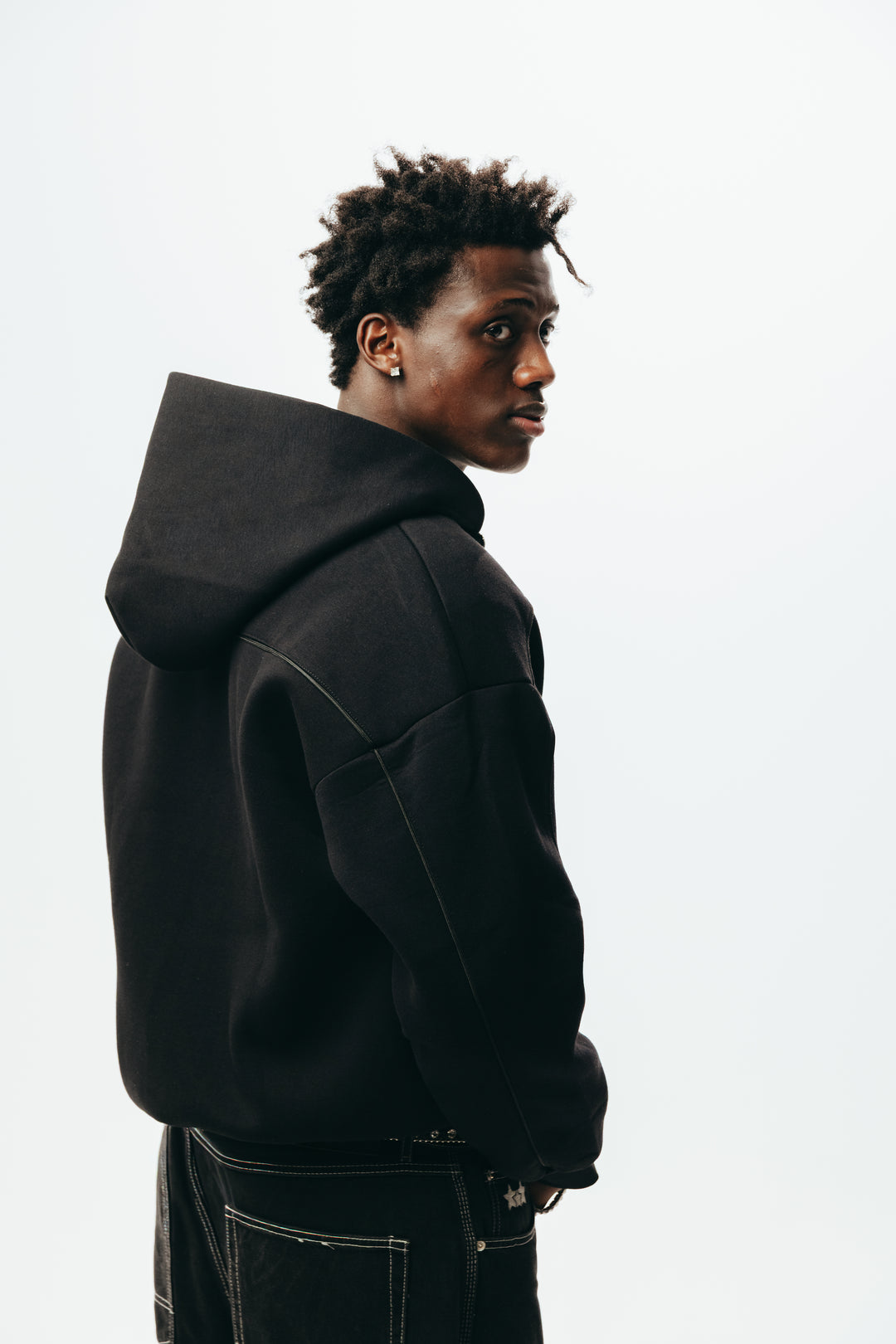 TBP ZIP HOODIE - BLACK